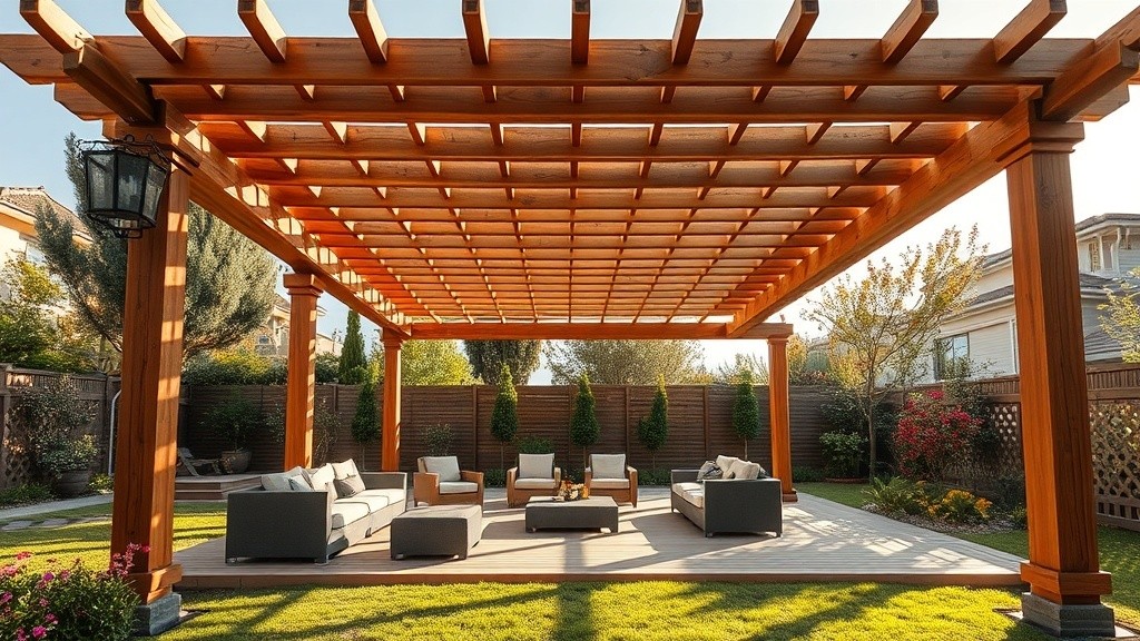 פרגולה מעץ – לא רק צל, אלא גם סטייל